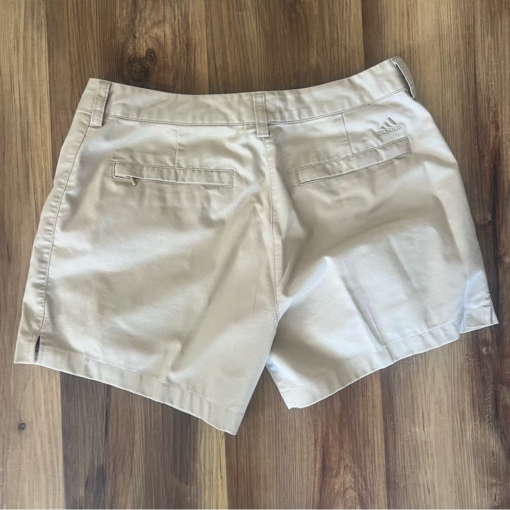 Adidas Tan Golf Shorts - Picture 2 of 4